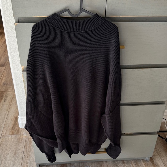 Free People Sweaters - Free People Black Crewneck Sweater